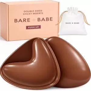 베어 베이브 스틱 푸시업 인서트 양면 브라 접착 패드 트 브라운 - 코코아 Small Cocoa