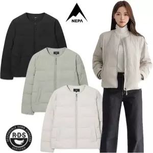 네파남여 가볍고 따뜻한 타슬란 넥리스 경량 다운 자켓 7L72081 7L82081