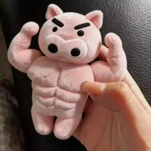 짱구 부리부리대마왕 근육 헬창 인형 가방고리 키링 자애몽 피트니스 봉제 펜던트 가방 행잉