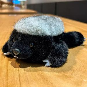 벌꿀 오소리 인형 귀엽고 못생긴 평평한 머리업드린 자세  봉제 피규어  애착인형 친구 선