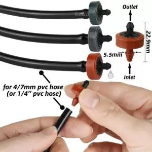 KESLA 2L 4L 전류 8L 흐름 자동 안정적인 정원 압력 물방울 조절기 드리퍼 보상 4L Dripper 20pcs 2