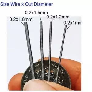 0 2mm 와이어 스테인레스 미세 스프링 500/ 인장 외장 스틸 길이 씰 000mm None 0.2x x500mm