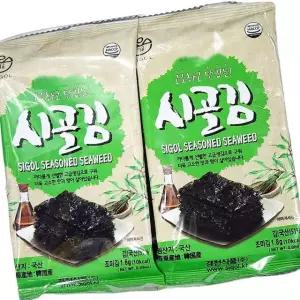 시골 미니 도시락 김 1.8g 10봉 18g 24개 반찬 급식용 포장 김