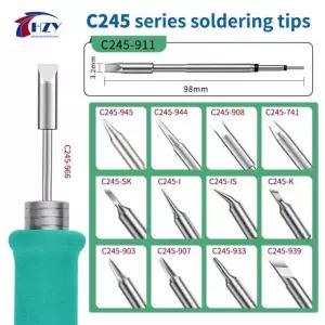 HZY C245 일정한 온도 도구 JBC 인두 팁 스테이션 작업 재 전기 T245 납땜 C245 74