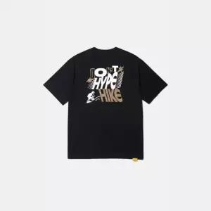코오롱스포츠 남녀공용 그래픽 반팔 티셔츠 페이퍼프레스 JWTCM25811BLK 268169
