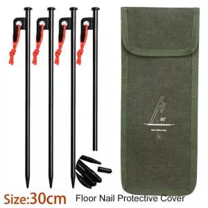 2/4개입 8인치 텐트 듀티 헤비 금속 어닝 캠핑 펙 하이킹 캐노피 그라운 스테이크 4pcs