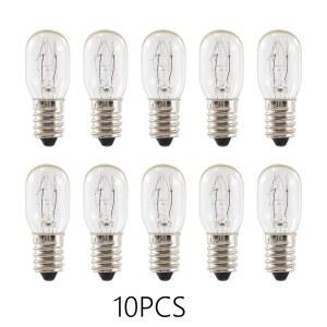 0PCS E 4 240V AC220V 소금 글로브 전구 빈티지 5W 램프 백열 냉장고