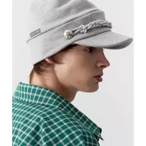 매장정품 ESC STUDIO double knit military cap (grey)