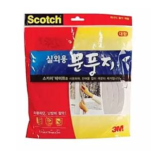 틈막이 외풍차단 m 실외용 문풍지 3M 문틈막이 창문바람막이 틈새막이 EW6FC40C12