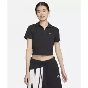 [매장정품] 나이키 NIKE 스포츠웨어 에센셜 반소매 폴로 탑 W - 블랙:화이트 DV7885-010