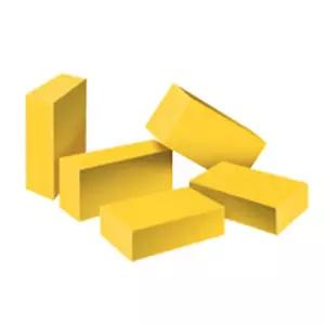 (노랑) 가꿈 벽돌 빅 블럭 블록 (NO.871) 종이블럭 40pcs 완구