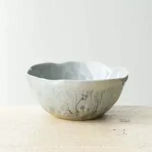 이천도자기 수묵 백조합토 대접 13cm 도자기 식기 도자기