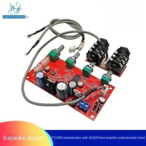 노래방 보드 PT2399 리버브 M65831 마이크 AD828 사전 증폭 효과 슈퍼 NE5532
