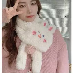 고품질 토끼 곰 머플러 넥워머 털모자 머플러 목도리 곰돌이모자 스키모자 (WB8BDD9)