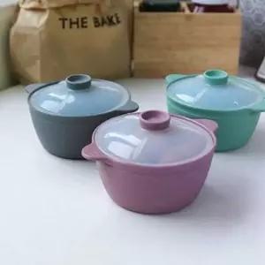 고품질 파스텔 실리콘 다용도 미니 찜기 500ml 3컬러 찜냄비 찜통 (W5CBBEF)