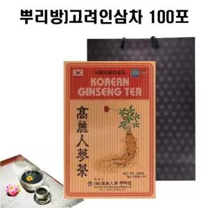 (뿌리방) 인삼차100포 + 쇼핑백포함 밸류유통