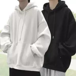 오버핏 후드 티셔츠 공용 데일리 긴팔 오버핏후드티 무지후드티 학생후드티 (WEE8E0C)