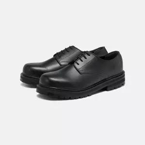 커스텀에이드 4.5cm 소가죽 볼드 스퀘어토 더비슈즈 메이슨 - BLACK 676660