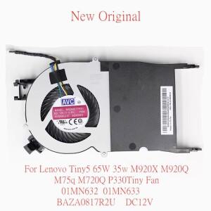 레노버 호환 Tiny5 용 노트북 냉각 선풍기 65W M920X M75q P330Tiny 01MN632 BAZA0817R2U DC12V