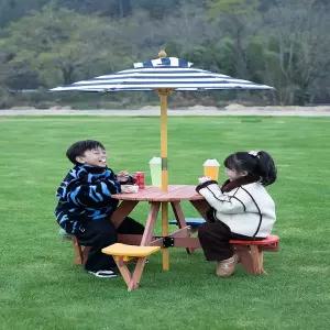 의자 특이한 예쁜 야외 피크닉 테이블과 실내외 유아 교육용 가구 유치원 활동 용품 수제 햇빛 가리개