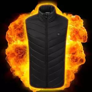 USB 발열 조끼 온열 열선 방한 보온 패딩 빅사이즈 S~6XL