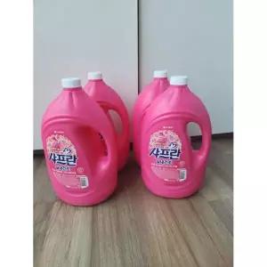 샤프란 실내건조 핑크 페스티벌 용기 3.1L X 4개