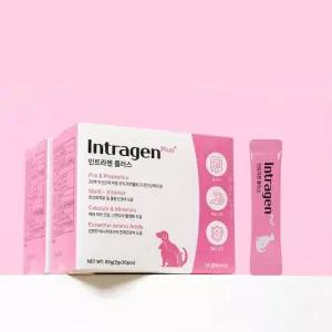 인트라젠 플러스 강아지 고양이 유산균 위장건강 면역증강 종합영양제 분말 60p 