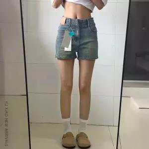 빈티지 데님 반바지 여 여름 얇은 스판 통통 mm 날씬해 보이는 작은 키 빅사이즈 배모양 몸매 a라인 핫팬츠