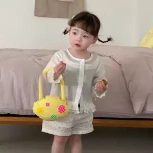 러플버튼가디건 26 여름 아기 유아동 키즈 카디건