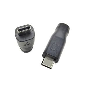 DC USB C타입 암 커넥터-암 5521 파워 잭 전원 커넥터 어댑터 C 컨버터 2개 5 10개
