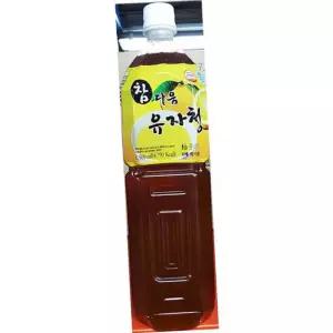 참다음 유자청 1.5L 8개 업소용 음료 티 재료 대용량