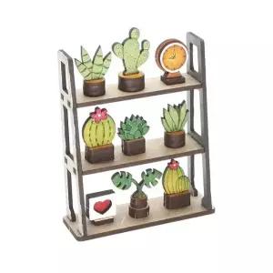 건축 모형 프라모델 화분 조립 나무 진열장 만들기 DIY