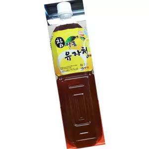 참다음 유자청 1.5L 차 음료 청 청자