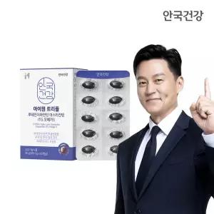 안국건강 아이원 트리플 루테인지아잔틴 아스타잔틴 rTG오메가3 60캡슐 1박스 (1개월분)