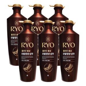 려 홍진단 홍삼 영양 샴푸 820mL x 6개