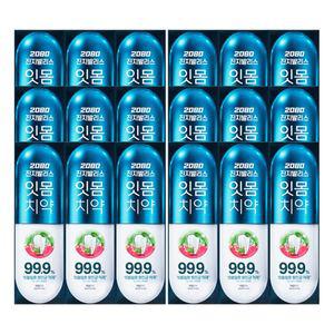 애경 2080 진지발리스 치약 허벌민트 120g 3개입 X 6개