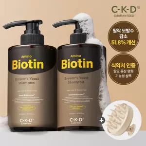 [탈모방지세트]CKD 아미노비오틴 맥주효모샴푸 500ml 2개