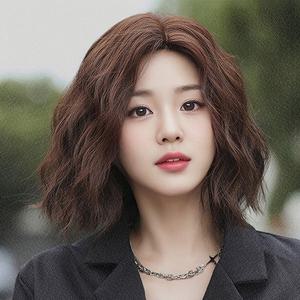 키라비 가발 여성 통가발 웨이브 단발 머리 숏컷 가르마 31cm DTF-142