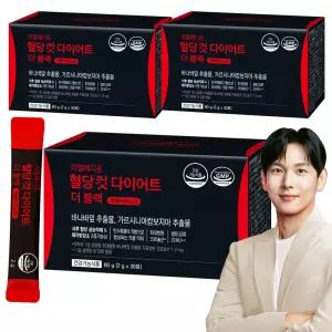 리얼메디온 혈당컷 다이어트 카페 더 블랙 3박스 아메리카노맛 설탕당류ZERO 바나바잎 가르시니아 캄보 지아 추출물 체지방감소 보조제 커피맛 혈당케어 컷타임