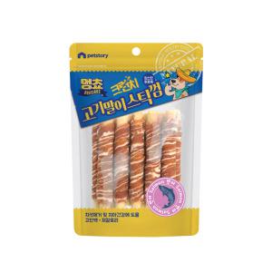멍쵸 크런치 고기말이스틱껌 5종 200g x 5개 강아지간식 개껌