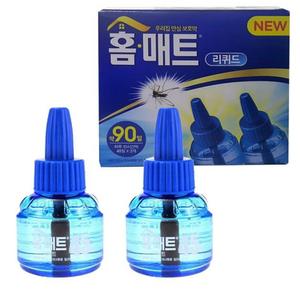 액체모기향 모기훈증기 홈매트리퀴드용 리필2병 리퀴드 훈증기 콘센트