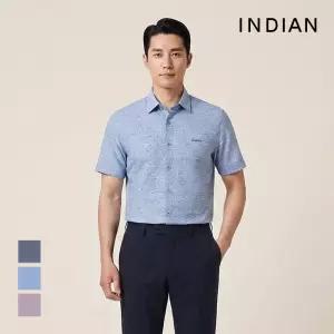 [INDIAN] 린넨 오버 반팔셔츠_MITNS3M2421