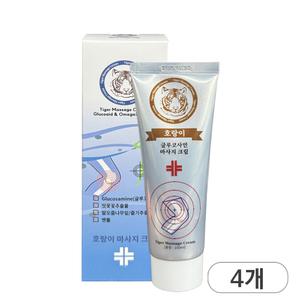 호랑이크림 글루코사민 마사지크림 100ml x 4개