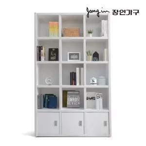 [장인가구]마카롱 1200 5단 15칸 수납형 책장