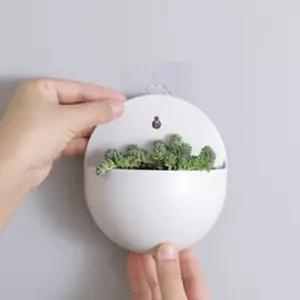 붙이는 벽걸이화분 물구멍없는화분 행잉화병 미니 12x13cm