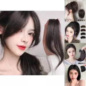 사이드뱅 앞머리 인모 부분 가발 SD-221023/볼륨/머리/커버/여자/자연스러운/간단/우아한/여성스러운