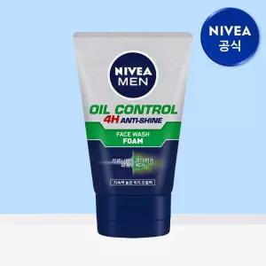 니베아 맨 오일 컨트롤 훼이스 워시 폼 100g 1개