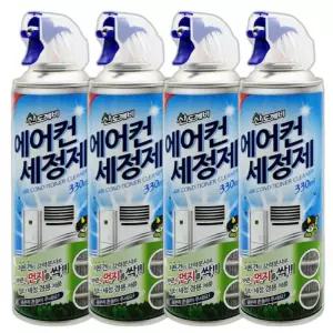 에어컨곰팡이제거 에어컨필터청소 산도깨비 에어컨세정제 330ml 4개
