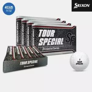 4더즌 60알 스릭슨 골프공 SF TOUR 2피스 화이트 스페셜투어 유러피언 골프볼