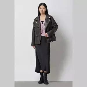 [시슬리]페이크 레더 라이더 자켓_SALE20511